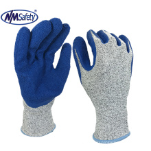 NMSAFETY 13 gauge anti cut gloves EN4543C latex coating